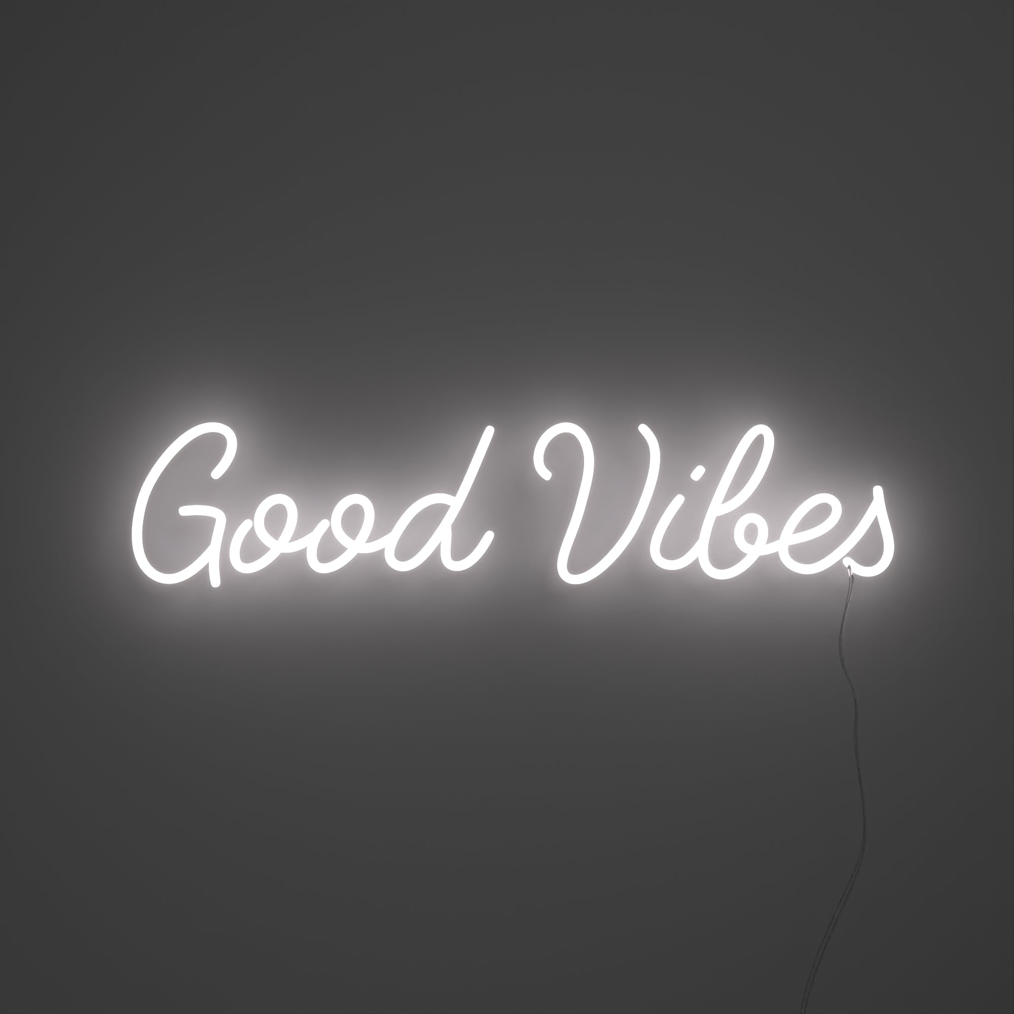 Good Vibes, Zeichen aus LED-Neon